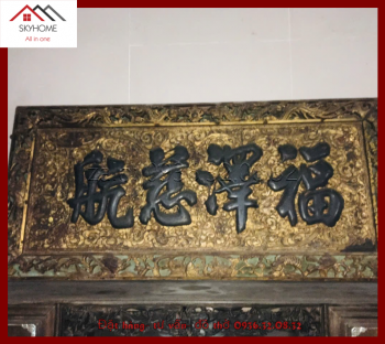 Hoành phi câu đối chữ hán thờ thánh Mẫu